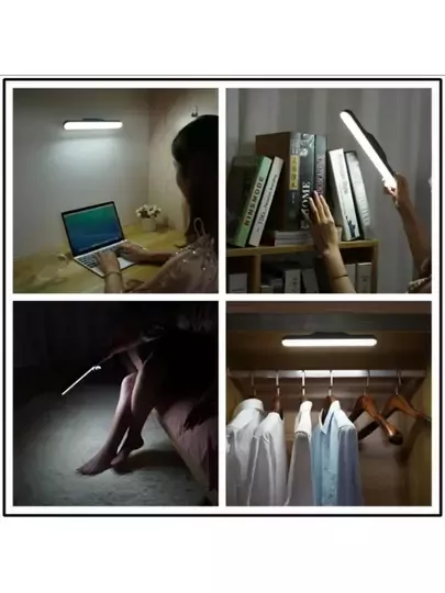 Dokunmatik Şarjlı Led Işık Usb Şarjlı Kablosuz Mıknatıslı Led Lamba Siyah Kasa 3 Farklı Işık Rengi Dokunmatik Şarjlı Led Işık Usb Şarjlı Kablosuz Mıknatıslı Led Lamba Siyah Kasa 3 Farklı Işık Rengi