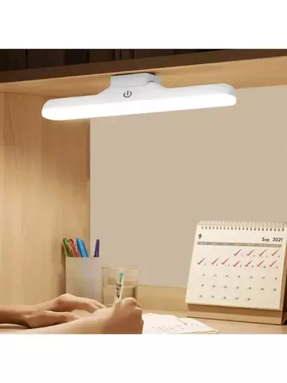 Ct-5249 Şarjlı Led Işık Usb Şarjlı Kablosuz Mıknatıslı Led Lamba Beyaz Kasa 3 Farklı Işık Rengi