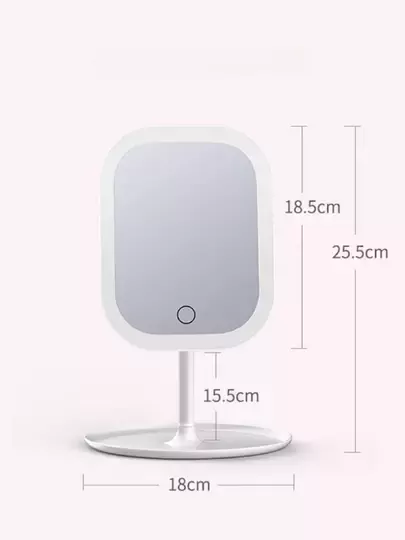 Masaüstü Dokunmatik Makyaj Aynası Led Işıklı Beyaz Renk Make Up Mirror 3 Modlu Standlı Masaüstü Dokunmatik Makyaj Aynası Led Işıklı Beyaz Renk Make Up Mirror 3 Modlu Standlı