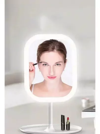 Masaüstü Dokunmatik Makyaj Aynası Led Işıklı Beyaz Renk Make Up Mirror 3 Modlu Standlı Masaüstü Dokunmatik Makyaj Aynası Led Işıklı Beyaz Renk Make Up Mirror 3 Modlu Standlı