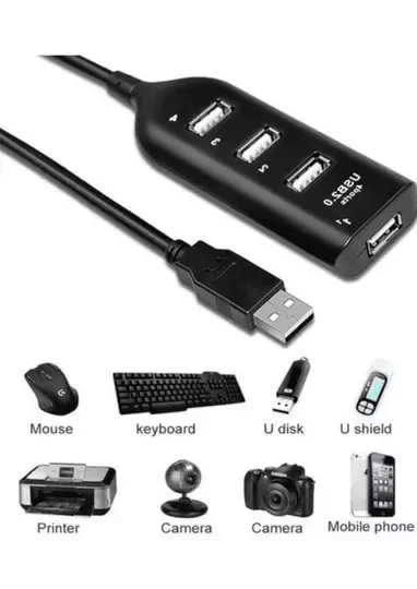 4 Port USB Çoğaltıcı Çoklayıcı Hub USB 2.0 Çoklama Pc Laptop