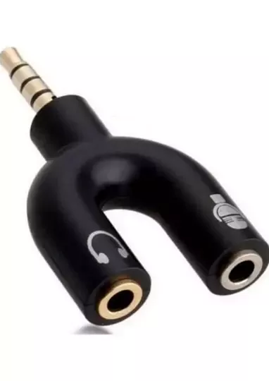 Kulaklık Mikrofon Birleştirici Adaptör 3.5mm Ayırıcı Aparat