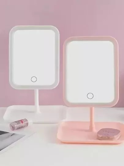 Led Işıklı Beyaz Makyaj Aynası 3 Modlu