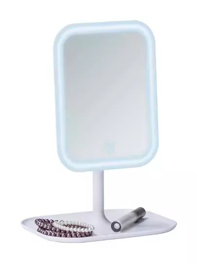 Led Işıklı Beyaz Makyaj Aynası 3 Modlu