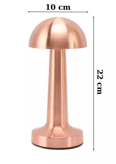 Lizbon 3 Işık Renkli Şarjlı Dim Edilebilir Masa Lambası Rose