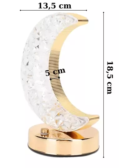 Dekoratif Ay Işığı Hilal Masa Lambası Crystal Moon USB Şarjlı 3 Modlu Ambiyans Led Gece Lambası Dekoratif Ay Işığı Hilal Masa Lambası Crystal Moon USB Şarjlı 3 Modlu Ambiyans Led Gece Lambası