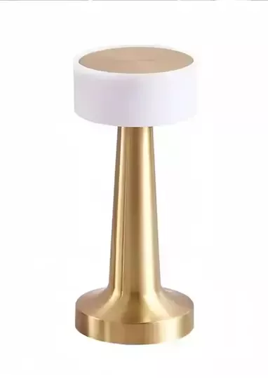 Dekoratif Şarjlı Dokunmatik Led Masa Lambası Usb Kablolu Gece Lambası ve Abajur Altın Dekoratif Şarjlı Dokunmatik Led Masa Lambası Usb Kablolu Gece Lambası ve Abajur Altın