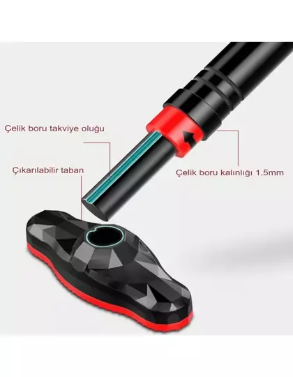 Yeni Nesil 72-95CM Kapı Barı Koridor Barfiksi Barfix Spor Aleti Demiri Barfiks Çubuğu