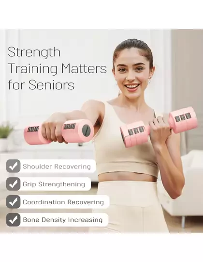 Kadınlar için Ayarlanabilir El Dambıl 5 LB Dambıl 2'li Set, 4'ü 1 Arada Küçük Dambıl Seti