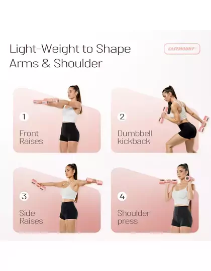 Kadınlar için Ayarlanabilir El Dambıl 5 LB Dambıl 2'li Set, 4'ü 1 Arada Küçük Dambıl Seti