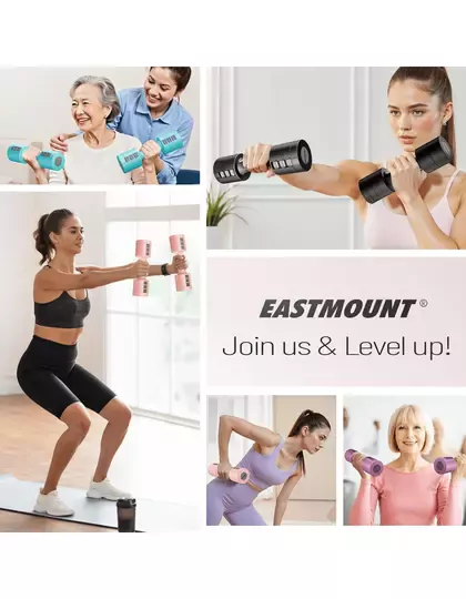 Kadınlar için Ayarlanabilir El Dambıl 5 LB Dambıl 2'li Set, 4'ü 1 Arada Küçük Dambıl Seti