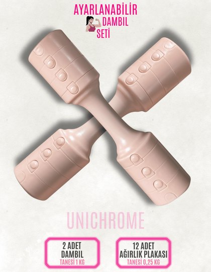 Kadınlar için Ayarlanabilir El Dambıl 5 LB Dambıl 2'li Set, 4'ü 1 Arada Küçük Dambıl Seti