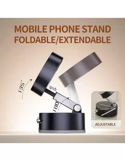 Yüksek Kalite Araç içi Magsafe Telefon Tutucu Kilitli Vakum Telefon ve Tablet Tutucu Masaüstü Stand