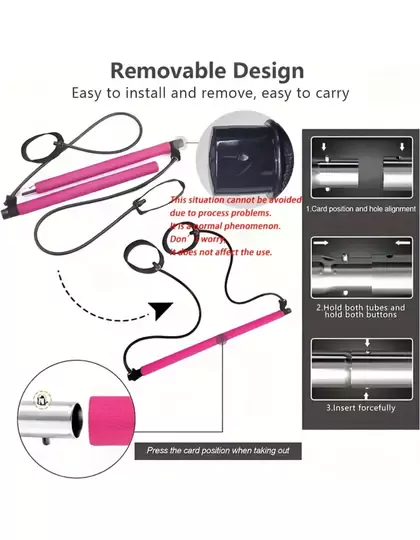 Squat Pilates Jimnastik Egzersiz Çubuğu Portable Studio Squat Barı