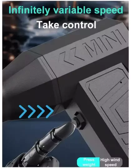 Çift Başlıklı Jet fanı | Mini Jet Fan | Super Power Turbo Fan | 130.000 RPM Yüksek Hızlı Mangal Fanı