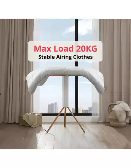 Katlanabilir Ahtapot Çamaşır Kurutma Askısı - Kule Çamaşır Askılığı Ahşap Askılık