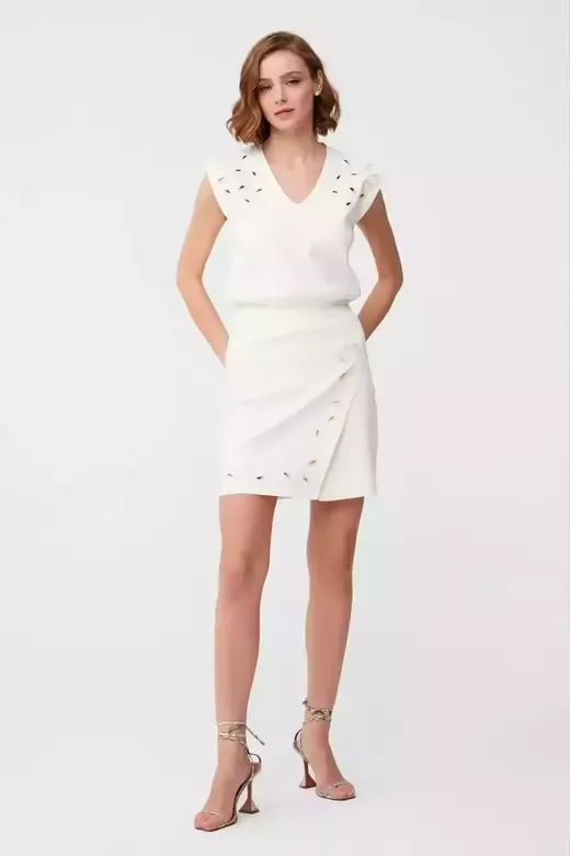 Bisiklet Yaka T-shirt Mor 222