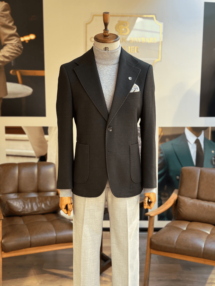 ÖRME MONO YAKA CEKET