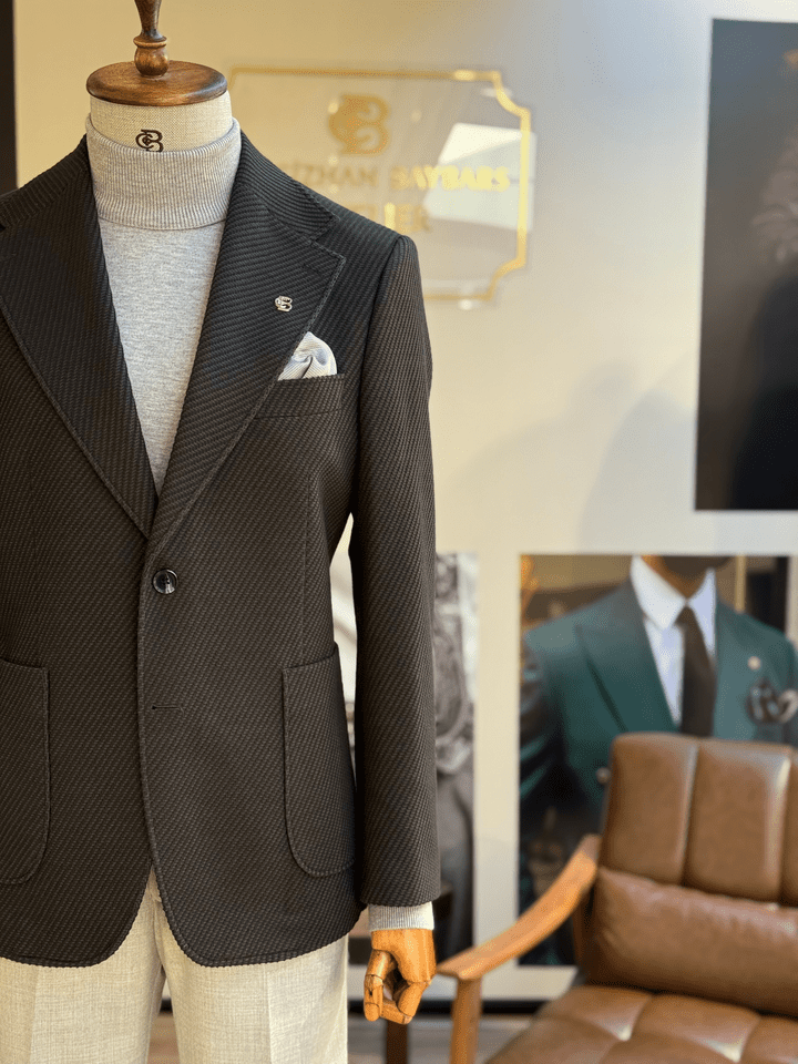 ÖRME MONO YAKA CEKET