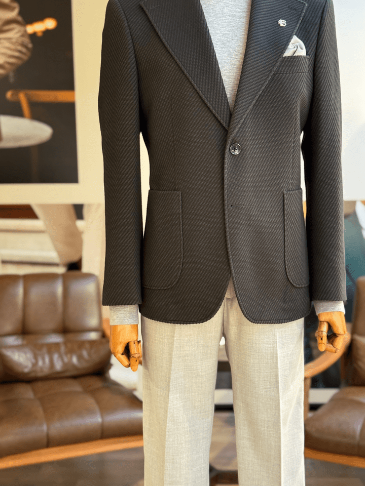 ÖRME MONO YAKA CEKET