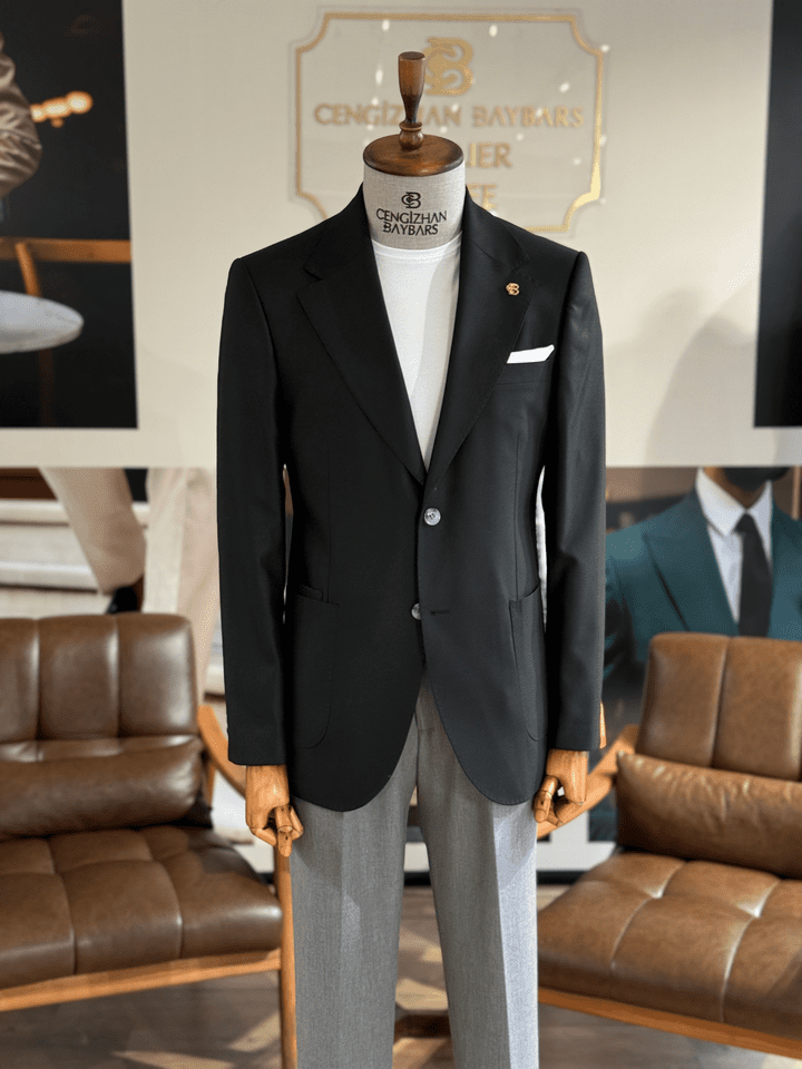 MONO YAKA DİOGONEL CEKET