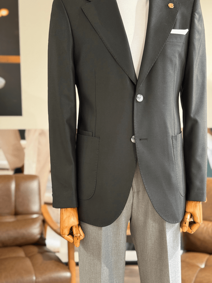 MONO YAKA DİOGONEL CEKET