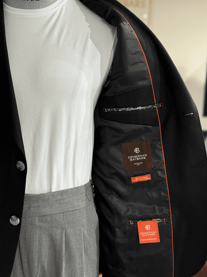 MONO YAKA DİOGONEL CEKET