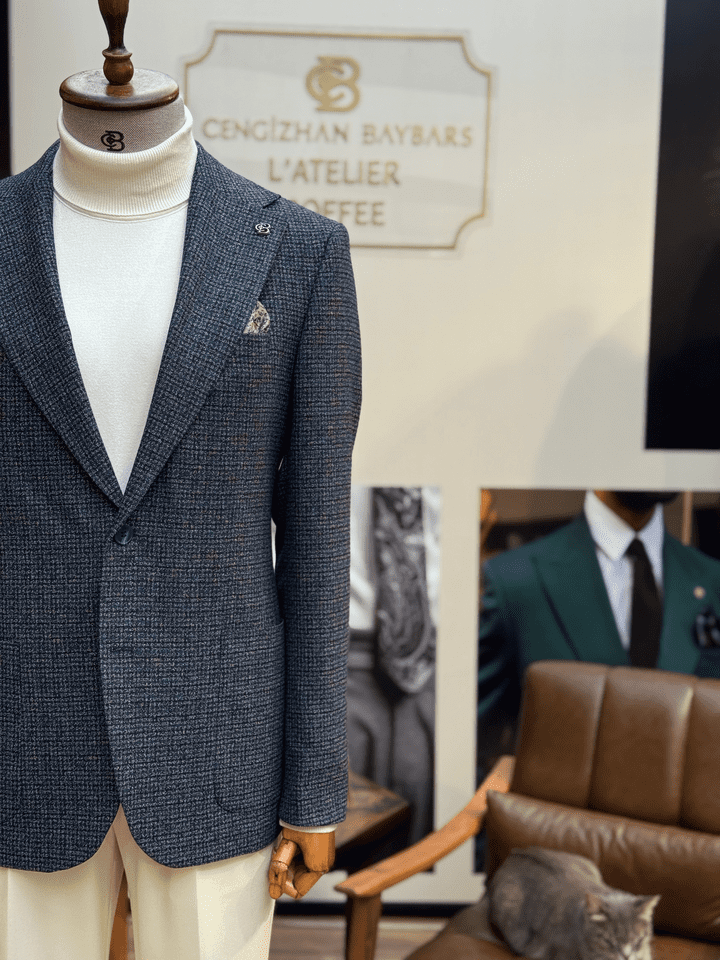 MONO YAKA DİOGONEL CEKET