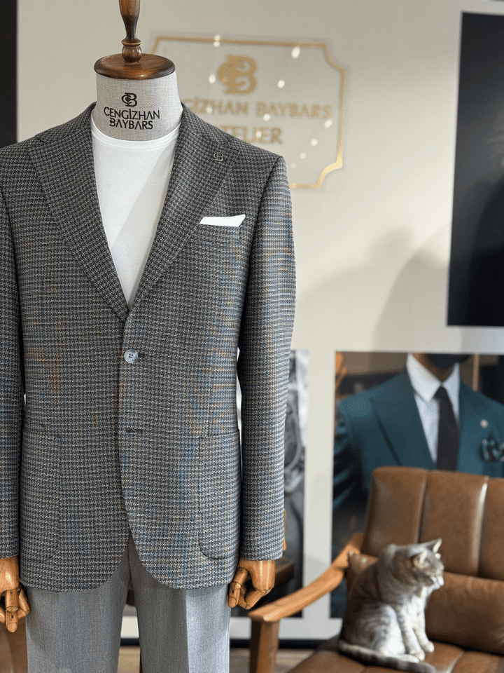 MONO YAKA DİOGONEL CEKET