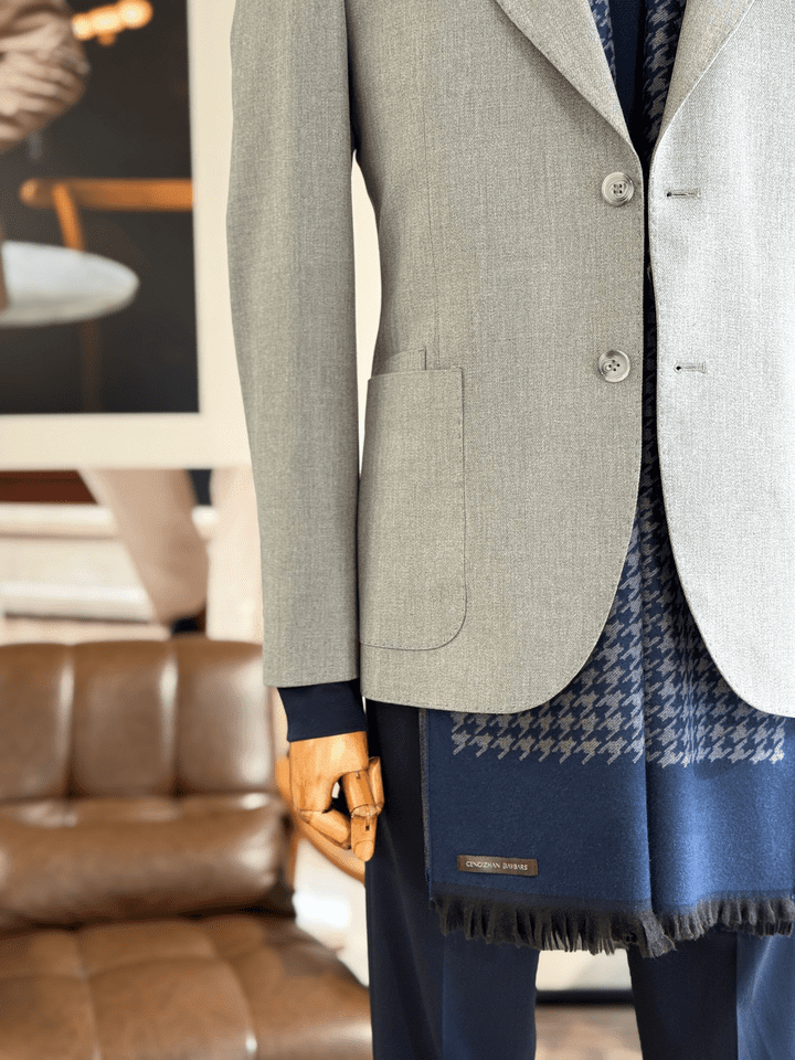 MONO YAKA DİOGONEL CEKET