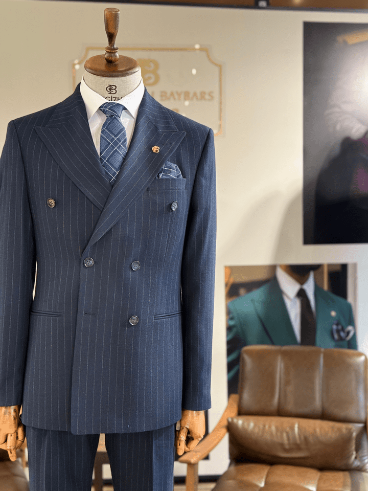 ŞARDONLU KRUVAZE TAKIM ELBİSE