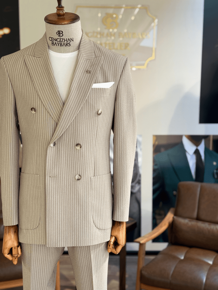 GOFRE KRUVAZE TAKIM ELBİSE