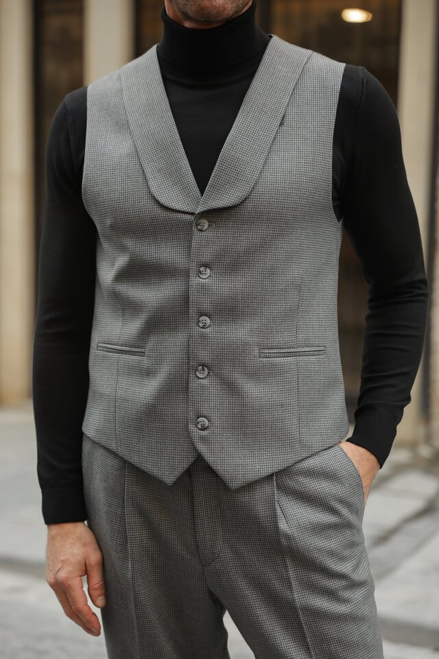 PİTİKARE YELEKLİ TAKIM ELBİSE