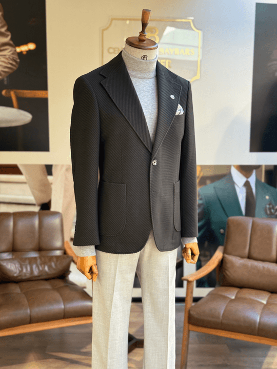 ÖRME MONO YAKA CEKET