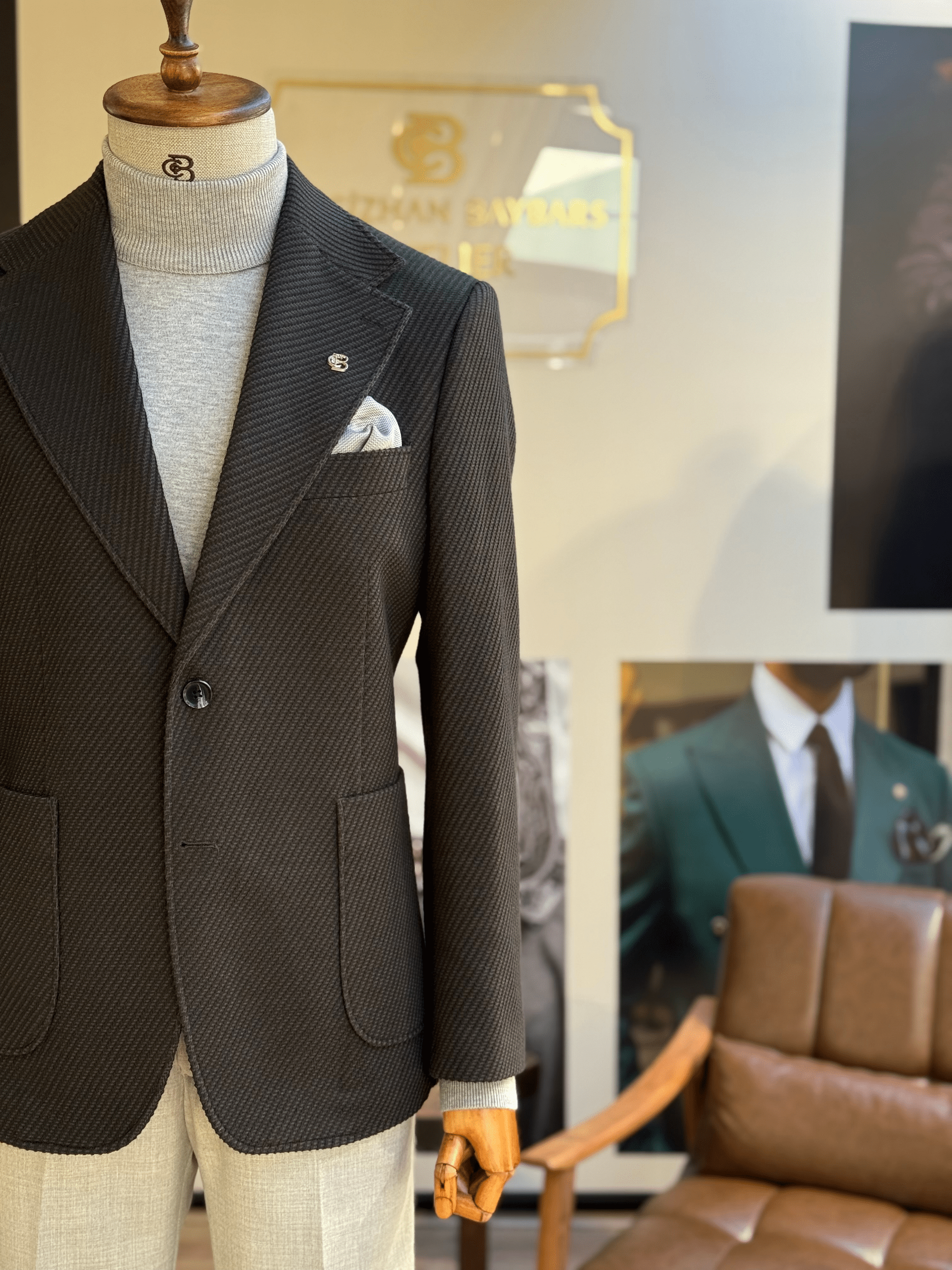 ÖRME MONO YAKA CEKET