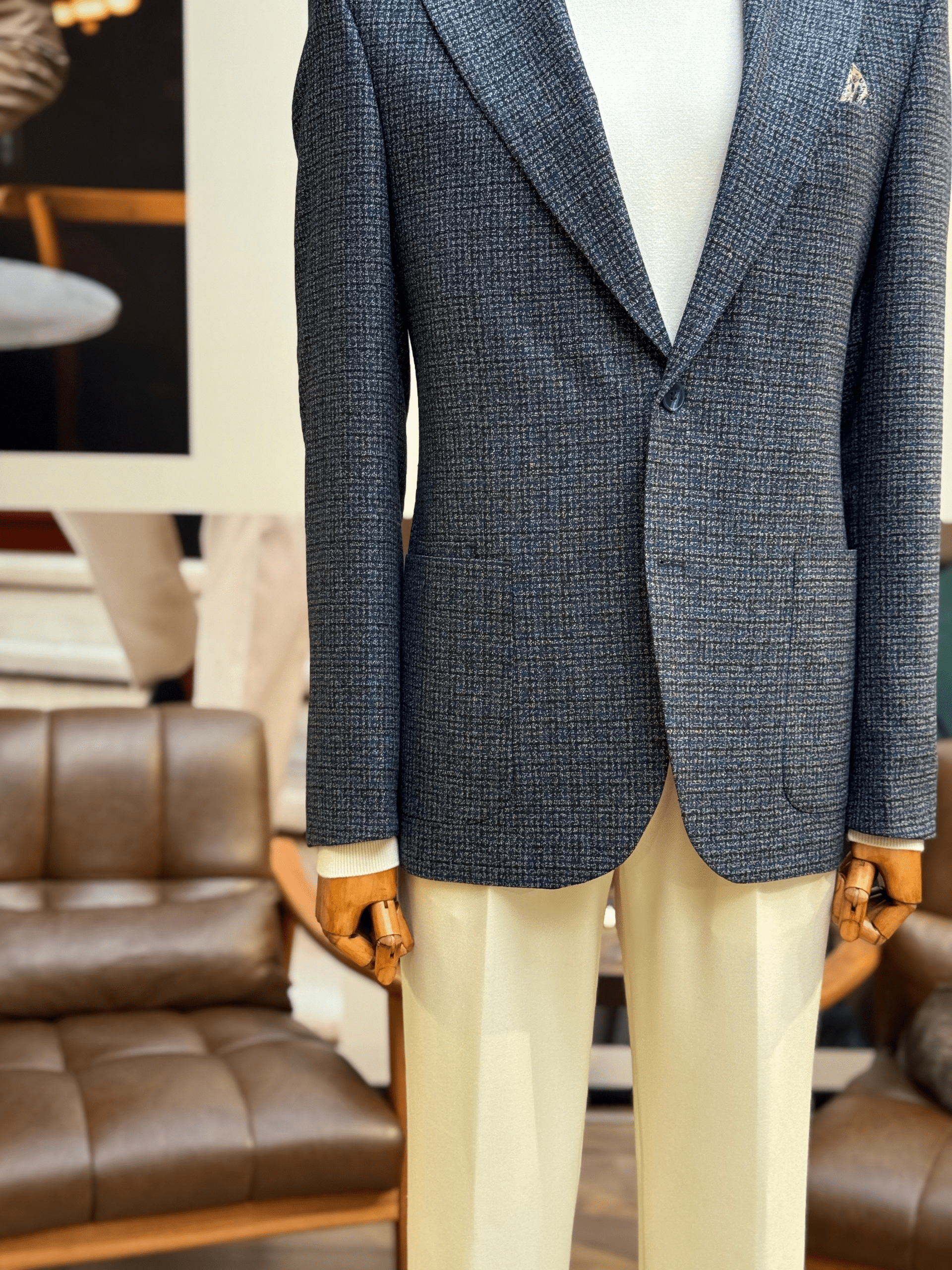 MONO YAKA DİOGONEL CEKET