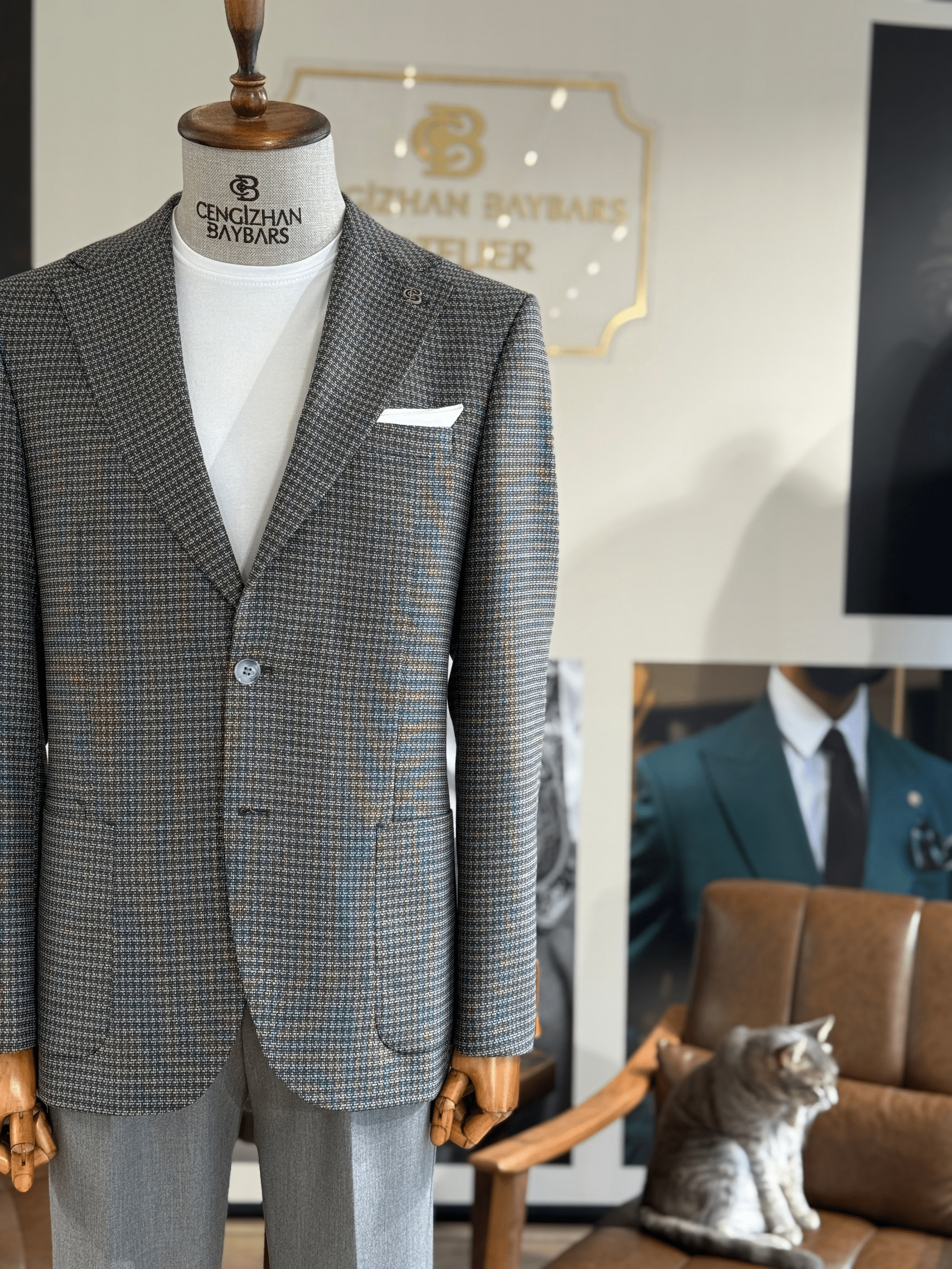 MONO YAKA DİOGONEL CEKET