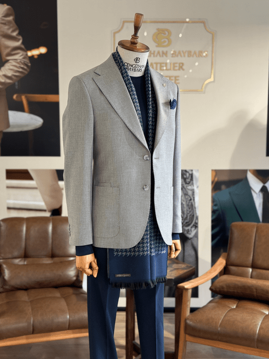 MONO YAKA DİOGONEL CEKET