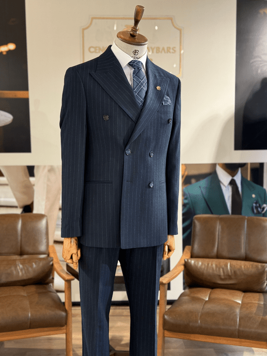 ŞARDONLU KRUVAZE TAKIM ELBİSE