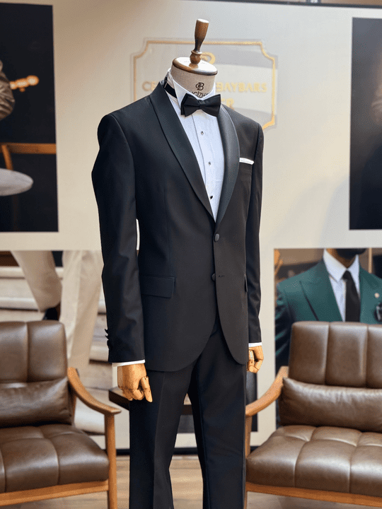 SMOKİN ŞAL YAKA DAMATLIK TAKIM