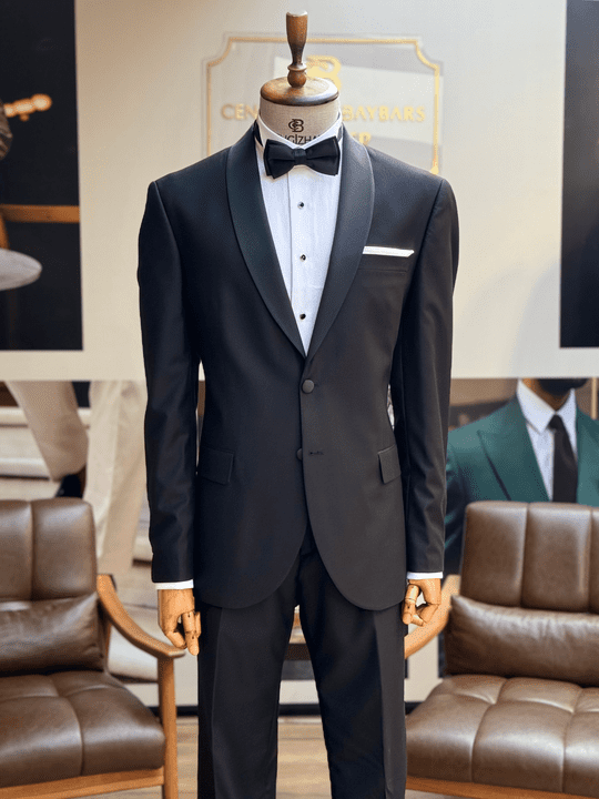 SMOKİN ŞAL YAKA DAMATLIK TAKIM