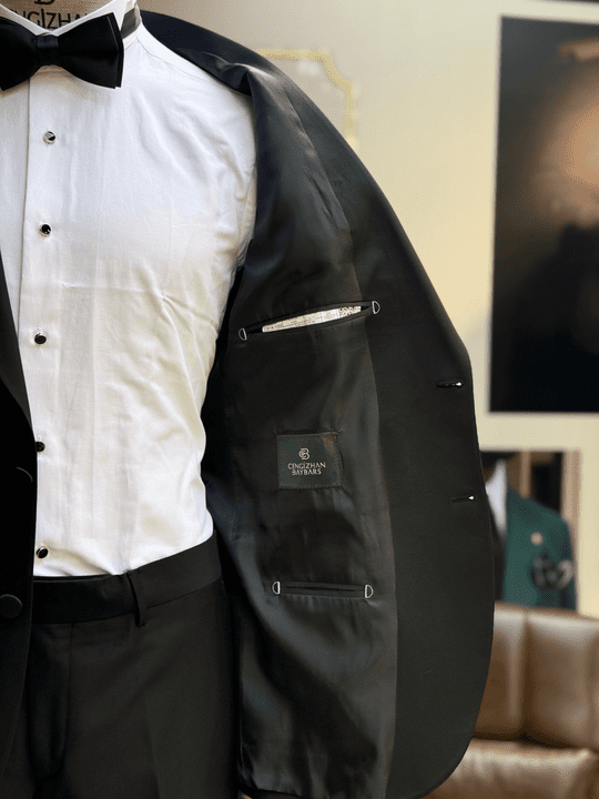 SMOKİN ŞAL YAKA DAMATLIK TAKIM