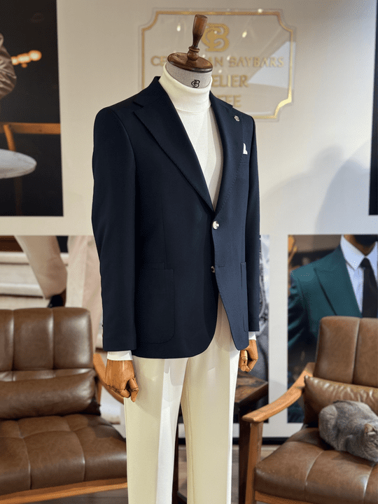 MONO YAKA DİOGONEL CEKET