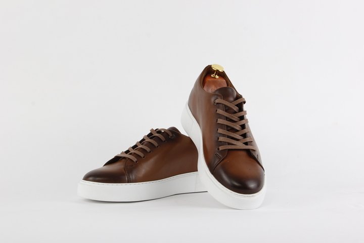 DERİ SNEAKER KAHVERENGİ