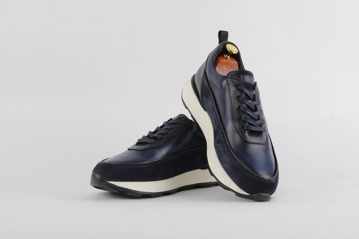 DERİ SPOR SNEAKER LACİVERT