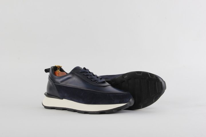 DERİ SPOR SNEAKER LACİVERT