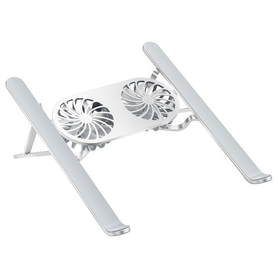 Çift Fanlı Işıklı Katlanabilir Ayarlanabilir Laptop Standı Wiwu S400 Pro 5W 3000RPM