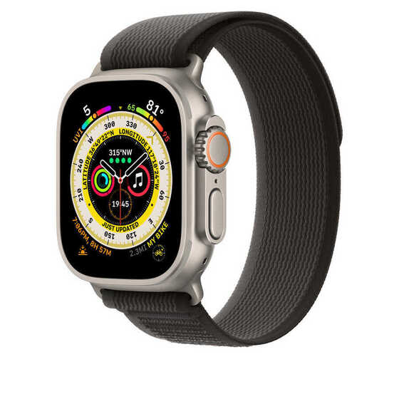 Apple Watch 7 41mm Wiwu Trail Loop Naylon Örgü İşlemeli Hasır Kordon Strap Kayış