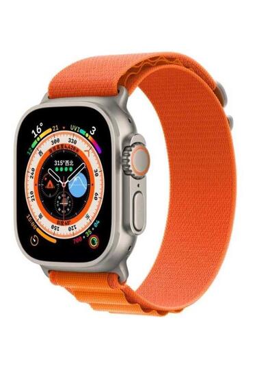 Apple Watch 42mm Renkli ​​​​KRD-74 Hasır Tokalı Kordon