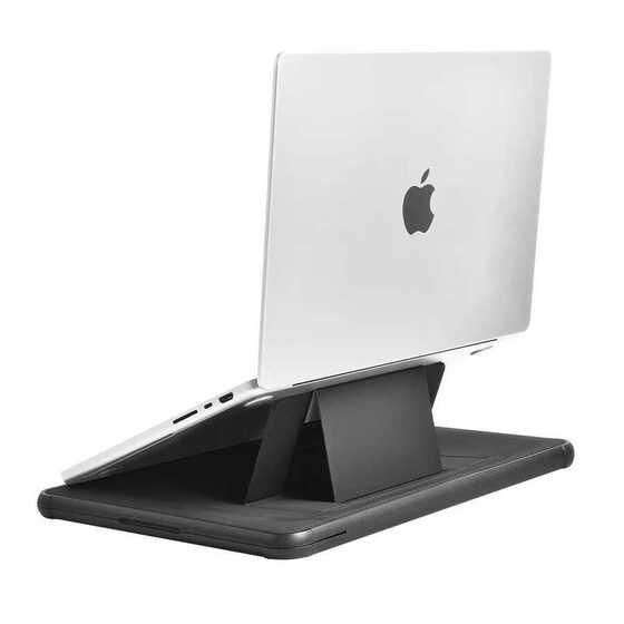 Apple Macbook 14.2 2021 Wiwu Defender Stand Case Taşınabilir Standlı Magnetik PU Laptop Çantası